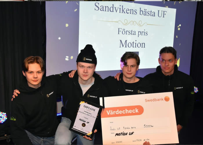 Teamet bakom Motion Solutions vinner Sandvikens bästa UF
